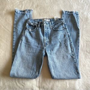 Abercrombie & Fitch 90s Skinny High Rise Jeans Light Wash US 0